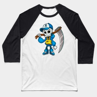 Little Grim Reaper Halloween Baseball T-Shirt